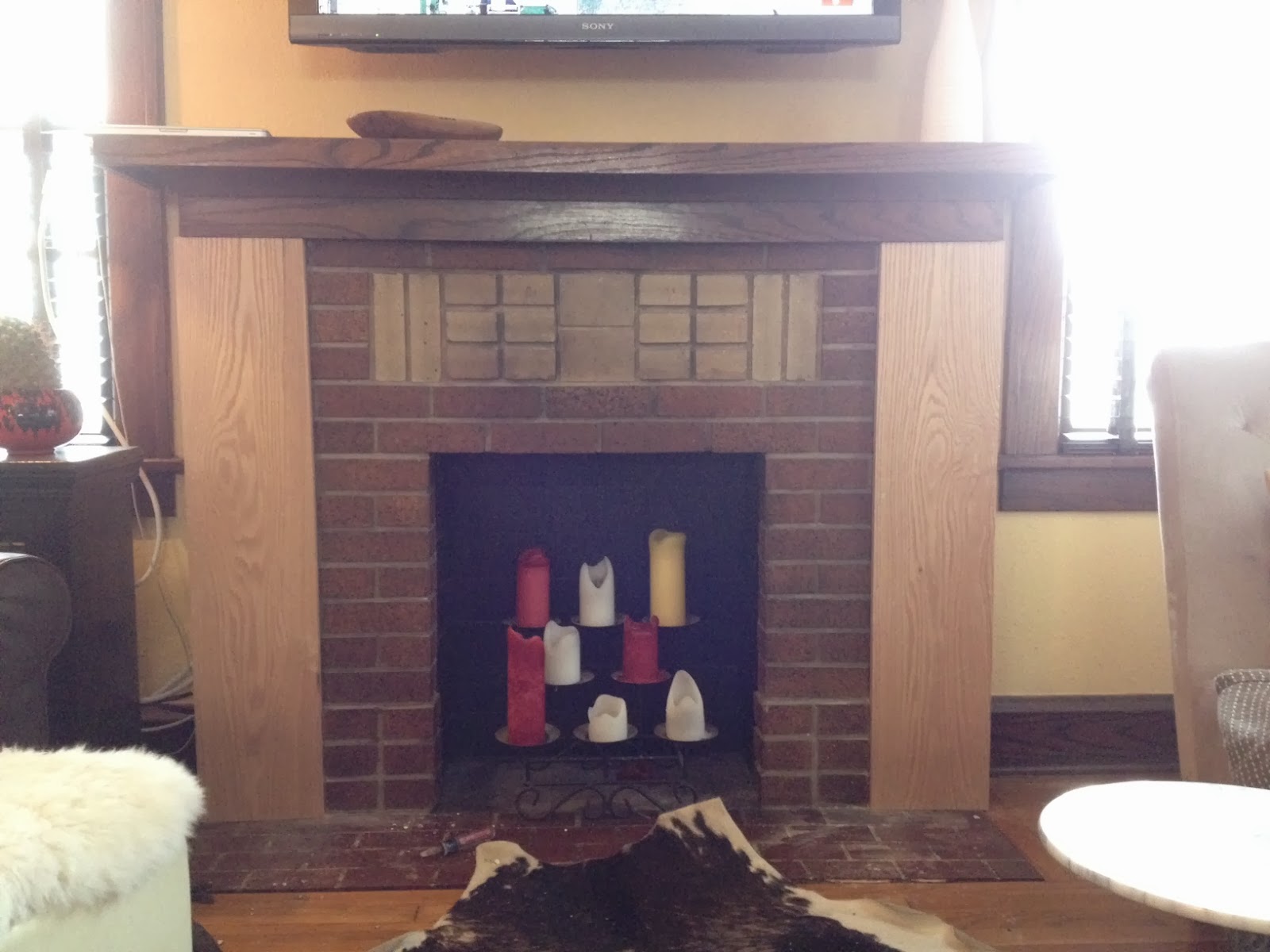 Before and After Kansas City Our Fireplace Mantel Remodel