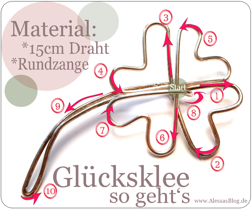 Alessas Blog {DIY} Glücksklee aus Draht