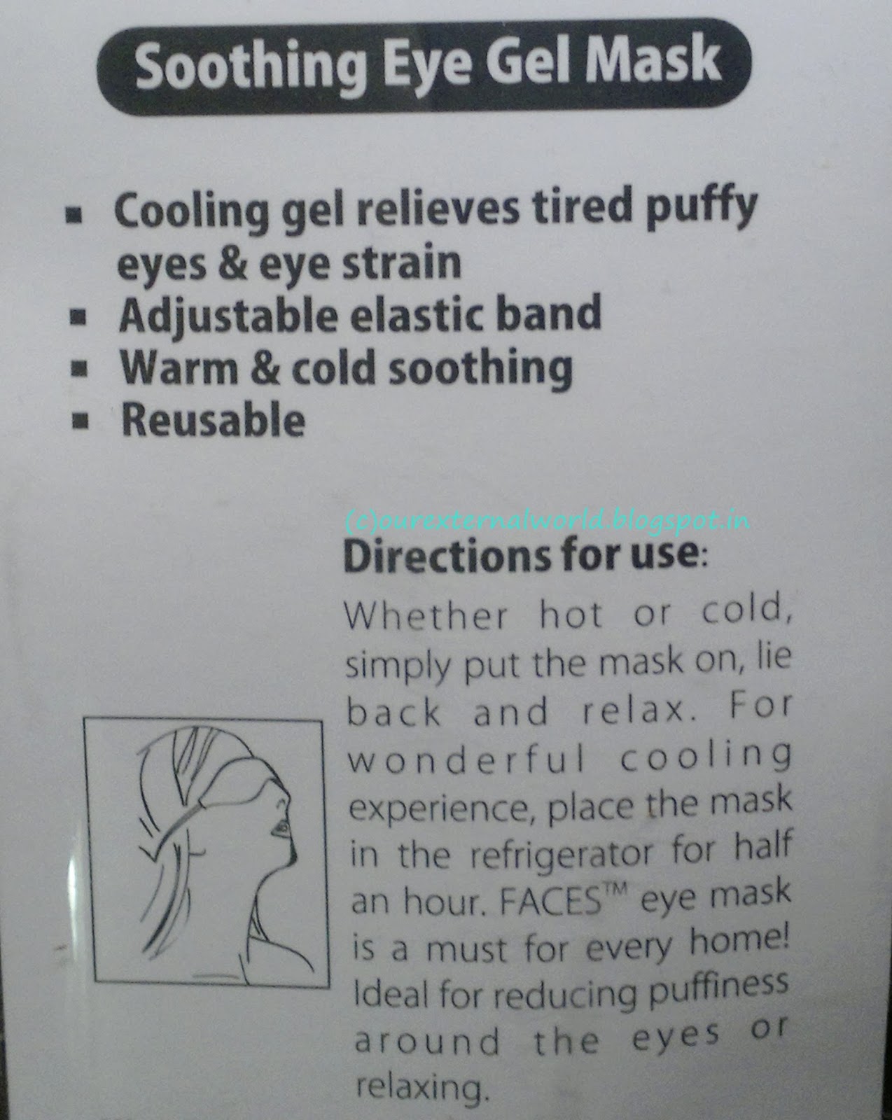 Faces Soothing Eye Gel Mask Review