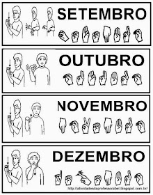 Meses do ano_Libras ~ Espaço Infantil