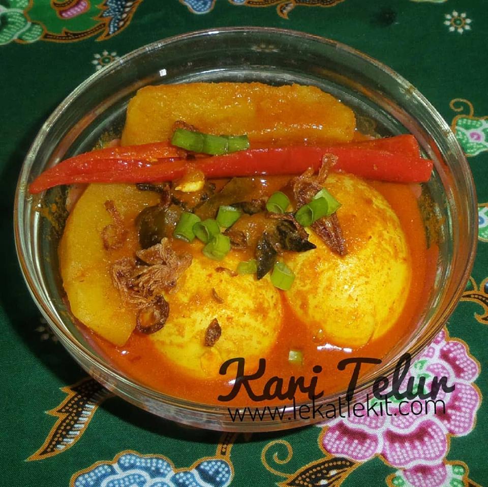 Telur tanpa santan kari Resepi Kari