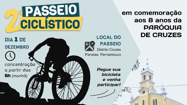 Segundo passeio ciclístico em Cruzes