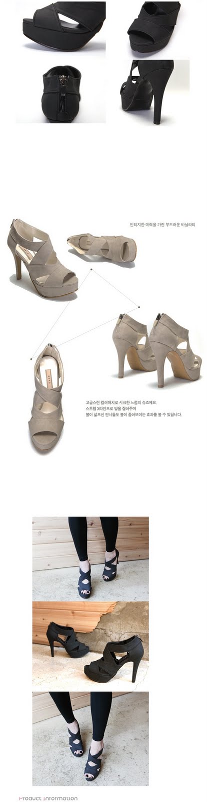 black bandage heels