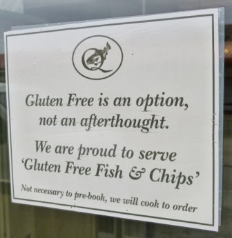The Quayside in Whitby caters for Coeliacs with Gluten Free fish and chips