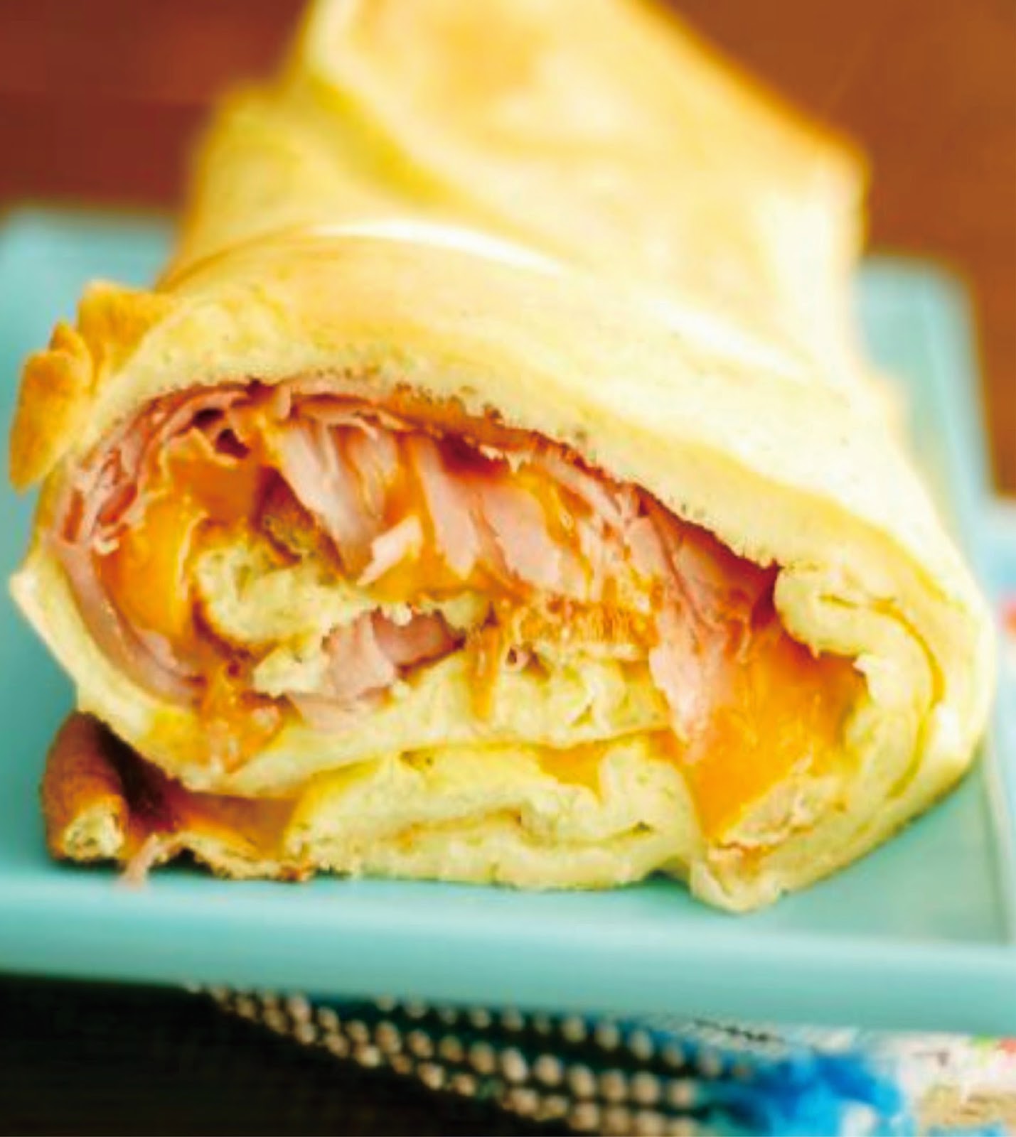 Baked Ham and Cheese Omelet Roll MOMMY KITCHEN BOX