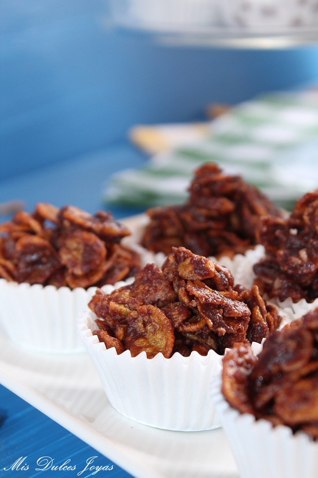 Rocas de Corn Flakes y chocolate sin gluten Mis Dulces Joyas