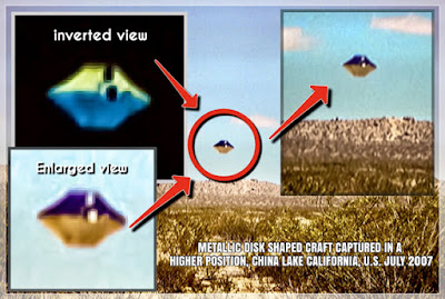 invert Supuestas fotos de OVNIs sobre China Lake analizadas