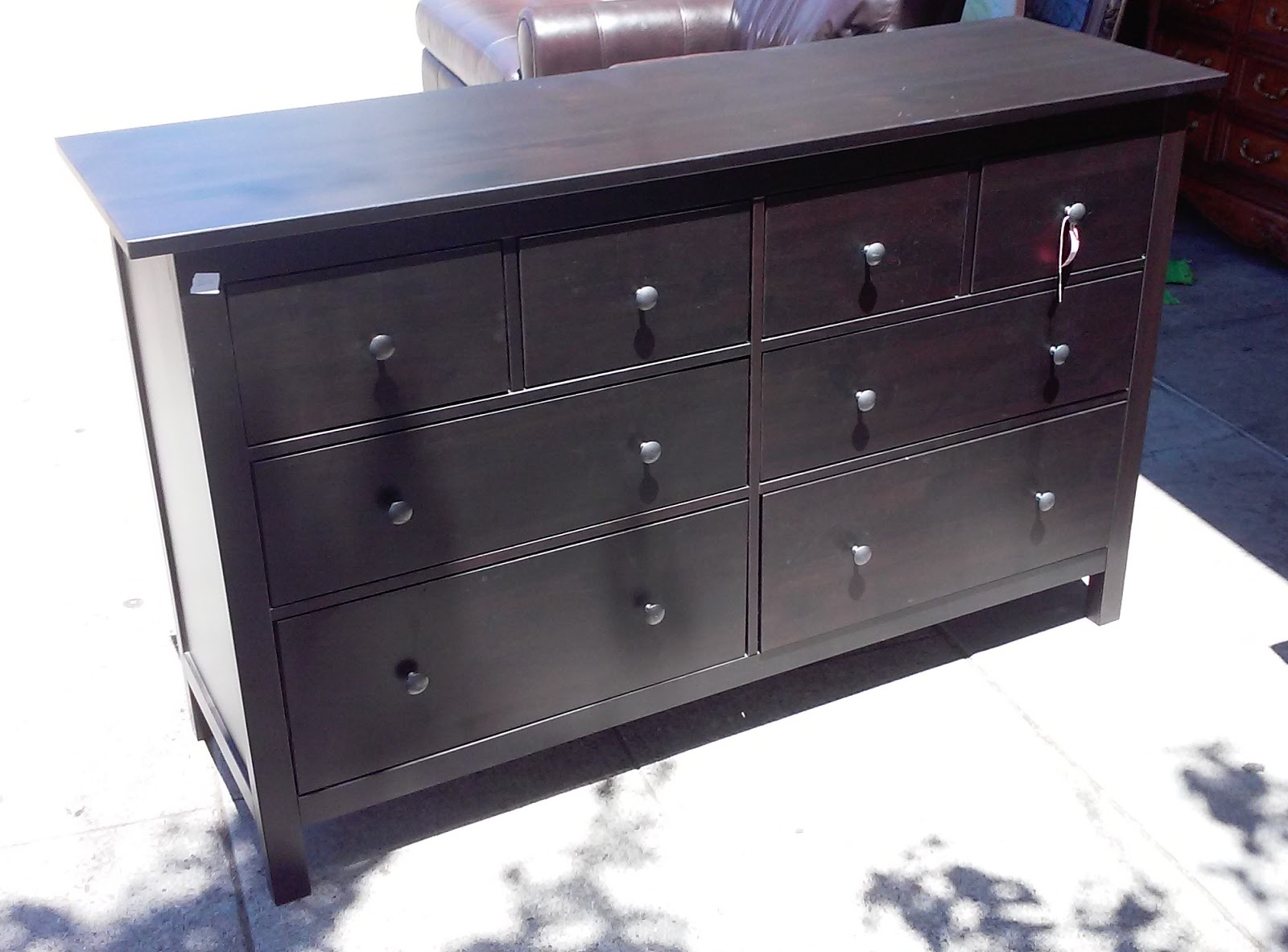 UHURU FURNITURE & COLLECTIBLES SOLD 3216 Hemnes Espresso 8Drawer