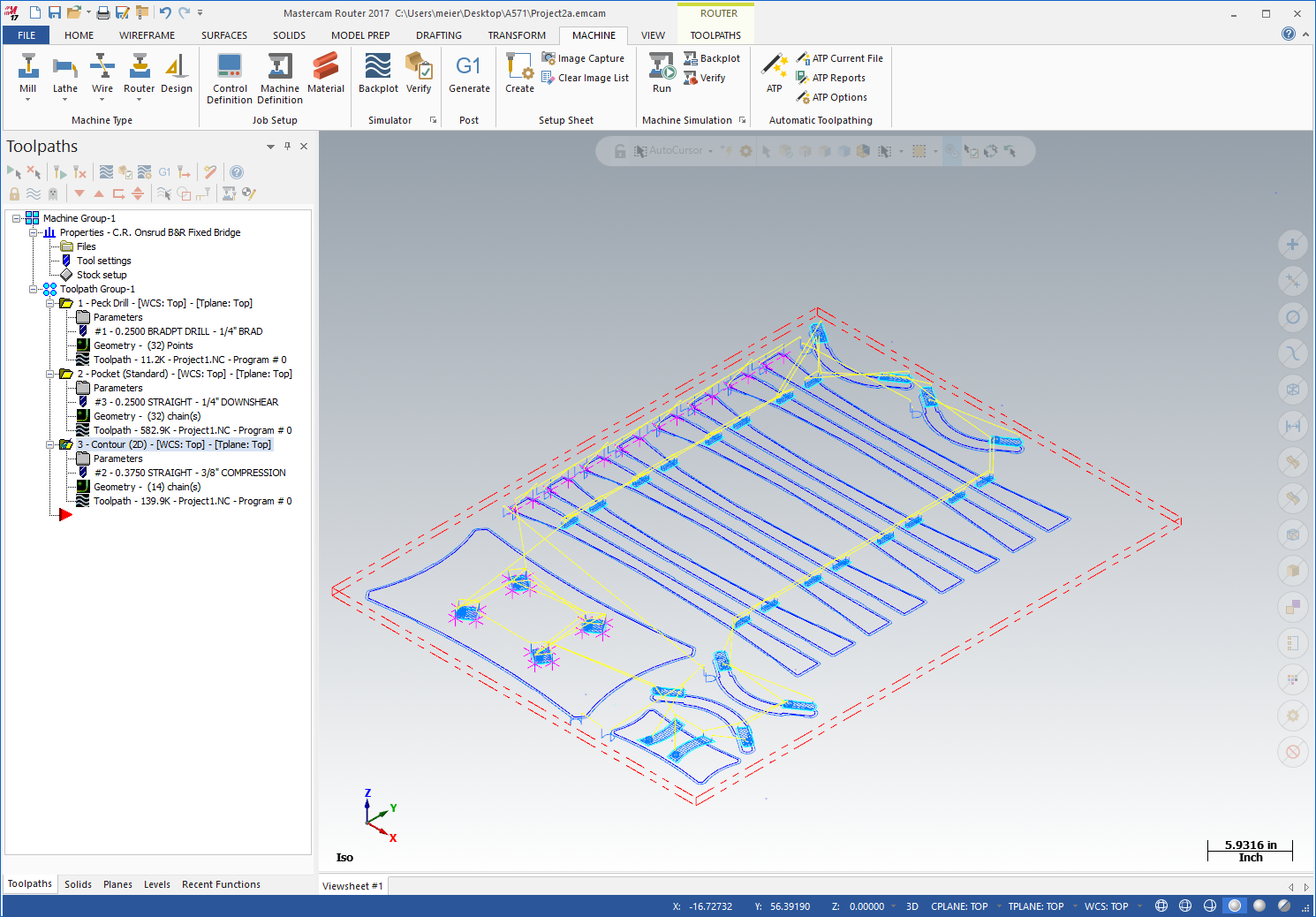 Digital Fabrication for Designers Mastercam Toolpath Setup