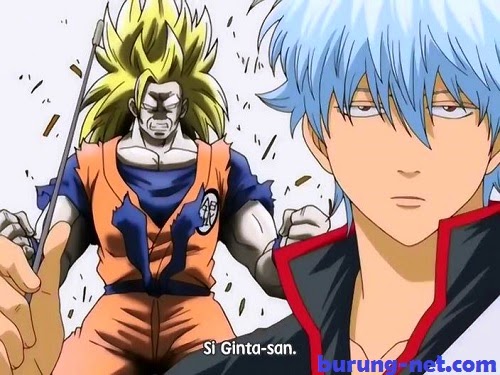 Gintama Parody Dragonball Goku Super Saiyan Episode 100