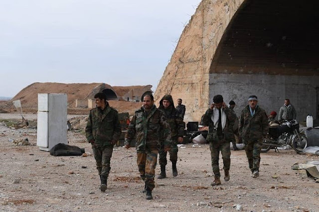 بالصورمطار أبو الضهور العسكري في عهدة الجيش السوري.