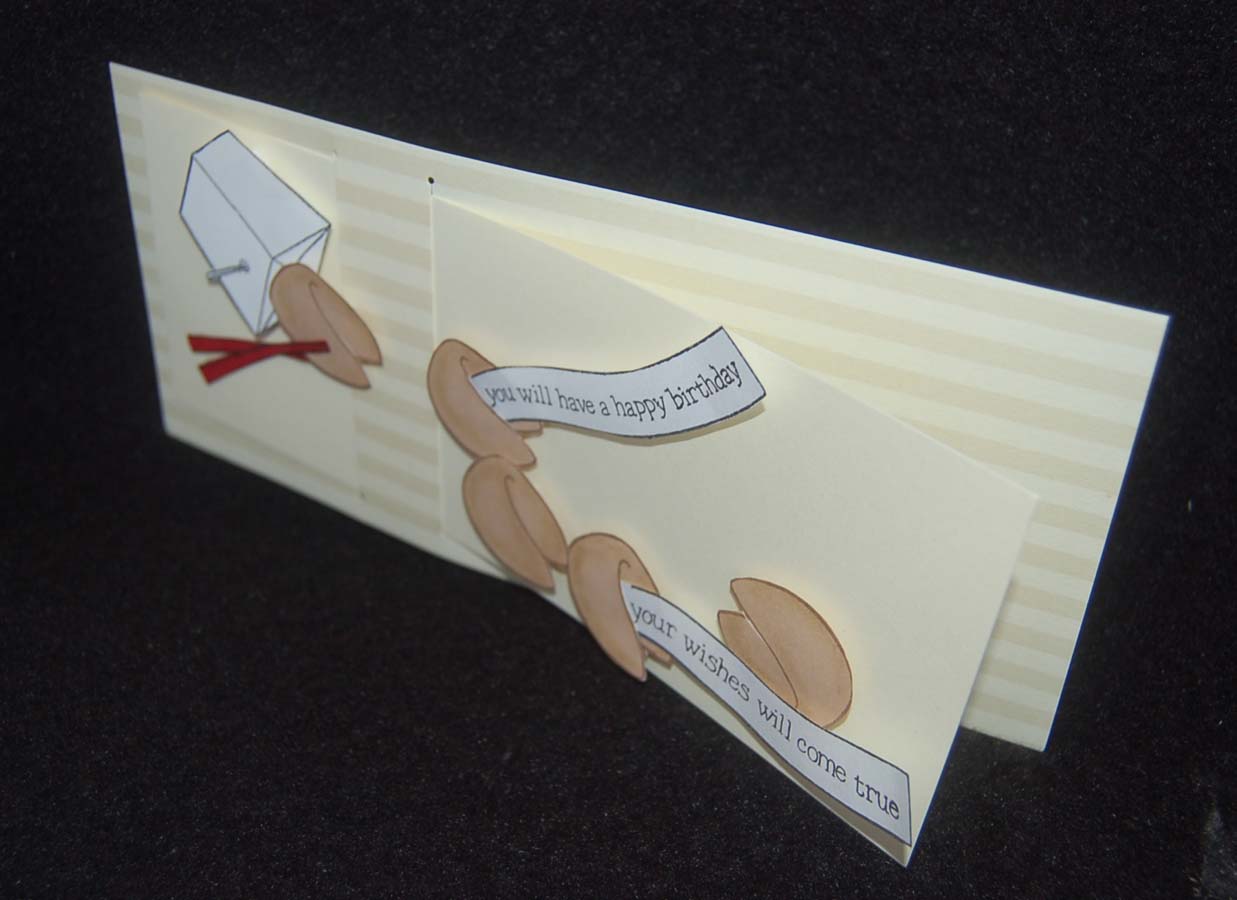 Lynn's Craft Blog Fortune Cookie Birthday Card