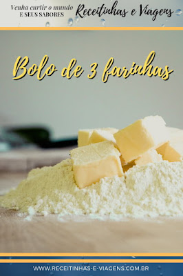 Receita de bolo três farinhas Como fazer bolo três farinhas