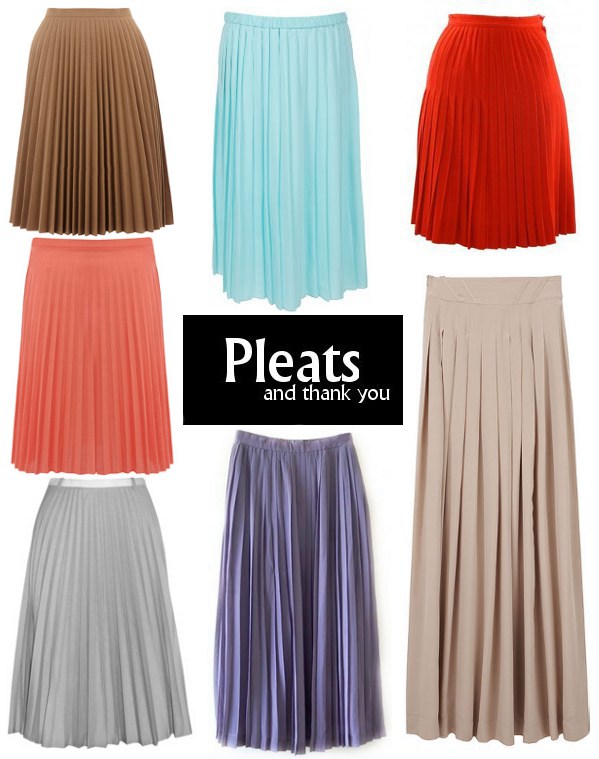On Trend: Long Pleated Skirts - My Vicarious Life