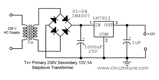 24 Volt 5 Amp Power Supply Circuit Diagram