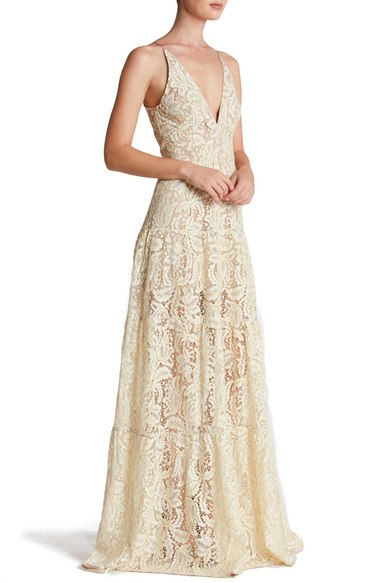 Melina Lace Fit & Flare Maxi Dress at Nordstrom
