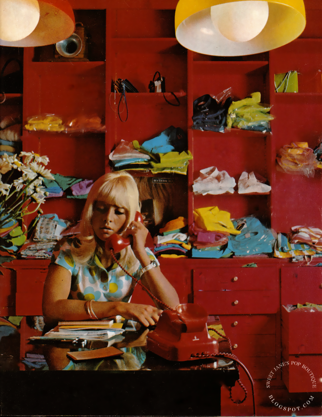 Sweet Jane blog: The Paris Boutique of Yé -Yé Girl Sylvie Vartan (1967)