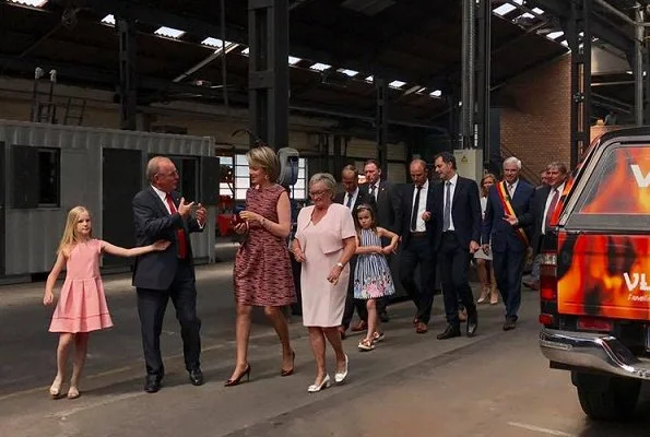 Queen Mathilde attended the meeting of Belgian SDG Charter on Sustainable Development Goals at Vyncke in Harelbeke