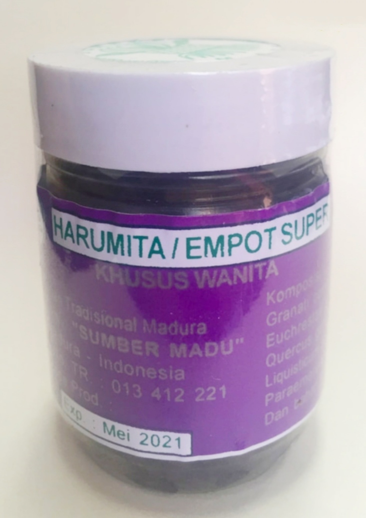 JAMU EMPOT EMPOT HARUMITA RAMUAN MADURA PJ. SUMBERMADU jual empot empot harumita jamu ramuan madura di surabaya