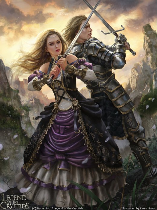 As ilustrações de fantasia para games de Laura Sava Laura Sava anotherwanderer deviantart arte ilustrações fantasia card game legend of the cryptids mobius final fantasy