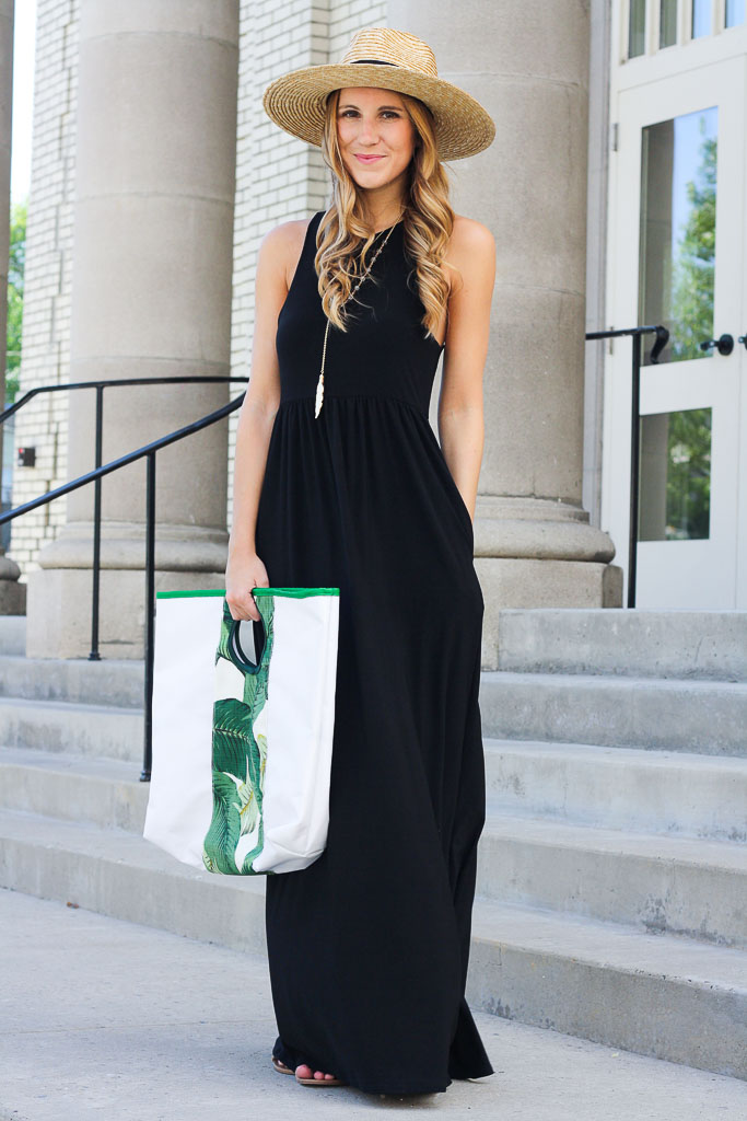 style black maxi dress