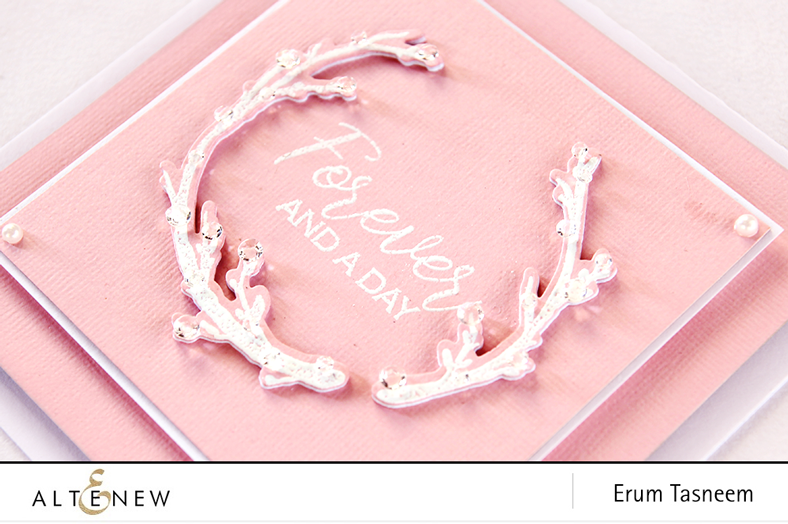 Altenew Forever and a Day Stamp and Die Set | Erum Tasneem | @pr0digy0