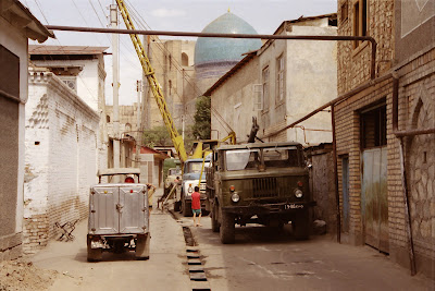 Ouzbékistan, Samarcande, rue Chorraha, © L. Gigout, 2001