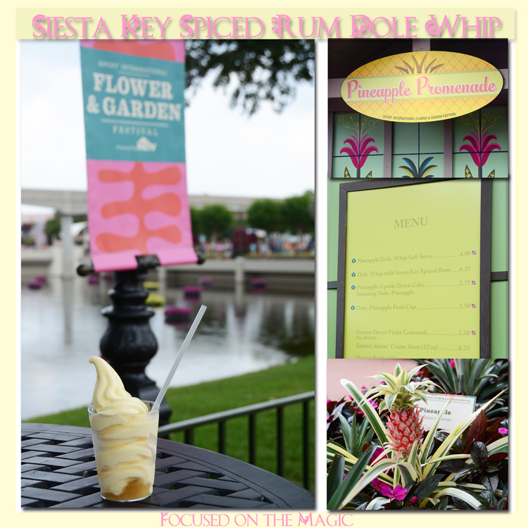 Dole Whip with Siesta Key Spiced Rum at Epcot's Flower and Festival