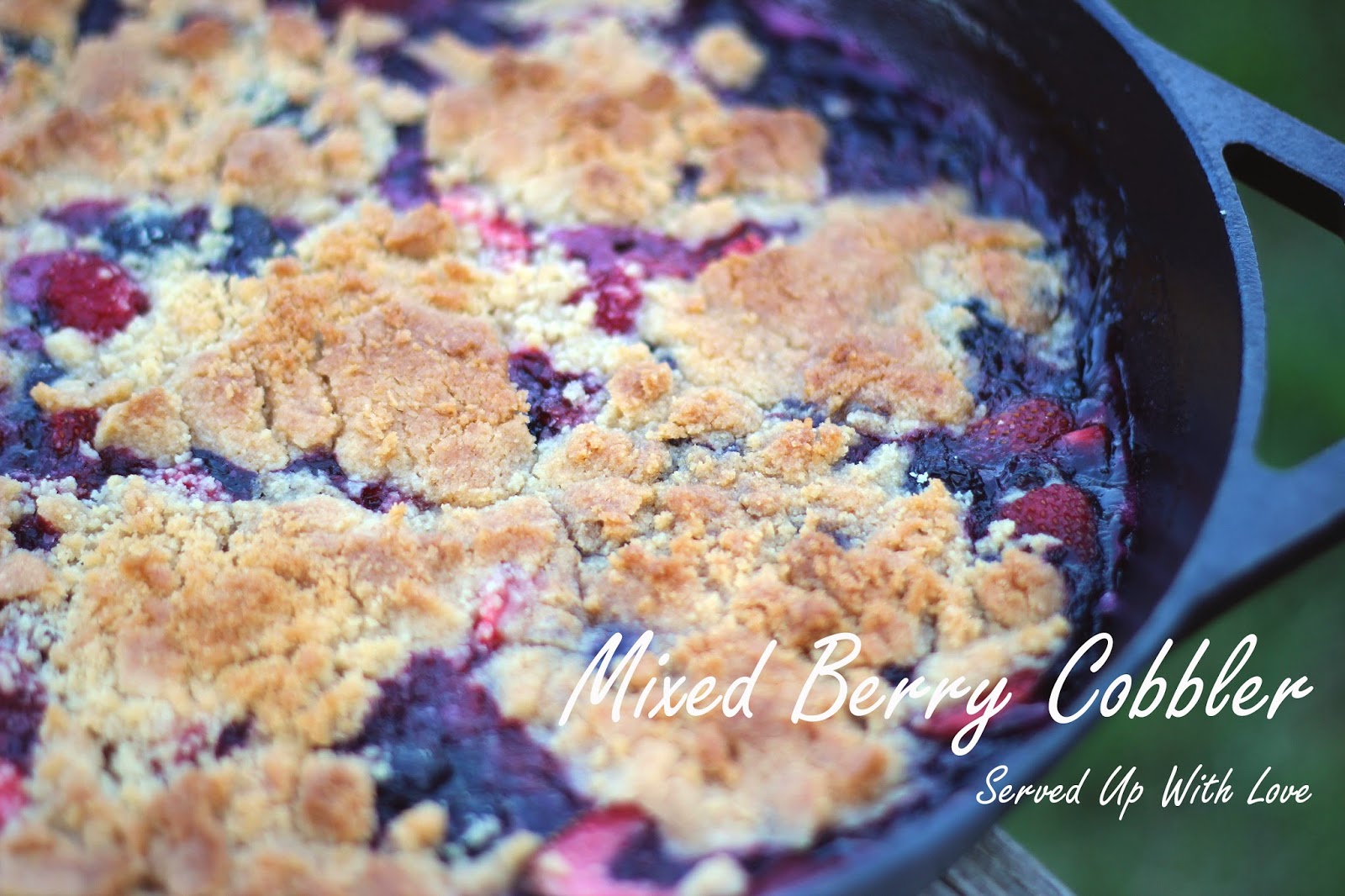 Mixed Berry Cobbler Served Up With Love