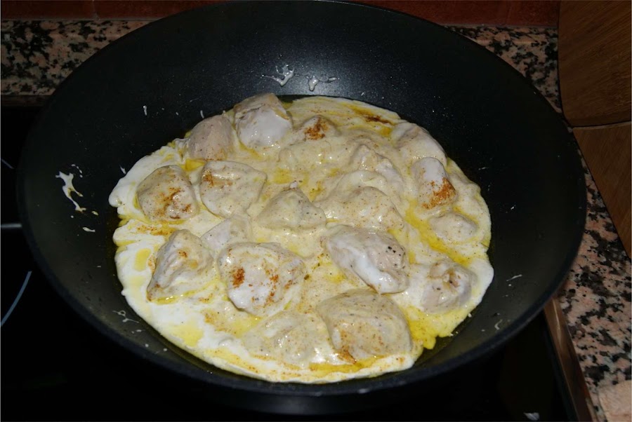 pollo al curry facil paso 3