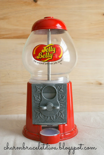 vintage red Jelly Belly Bubble Gum Machine