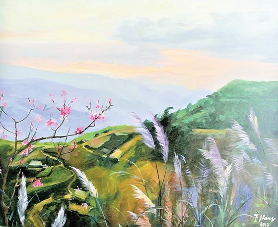 Triển lãm tranh 'Qua miền Tây Bắc' với nghệ sĩ Trà Giang ~ TRUNG TÂM ĐÀO  TẠO MỸ THUẬT NÉT NGỘ