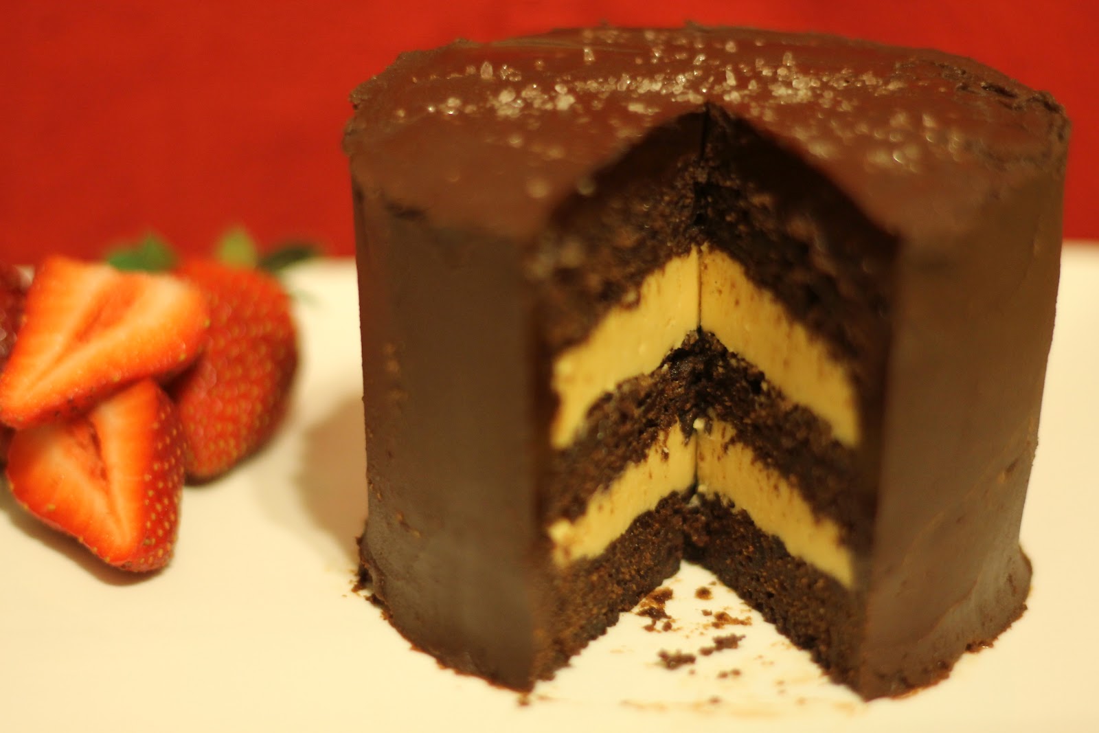 Basil Me Green Salted Caramel Chocolate Fudge Cake