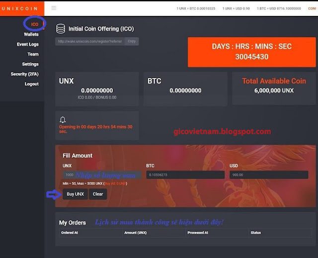 Mua Unixcoin (UNX) Mua Unixcoin (UNX)