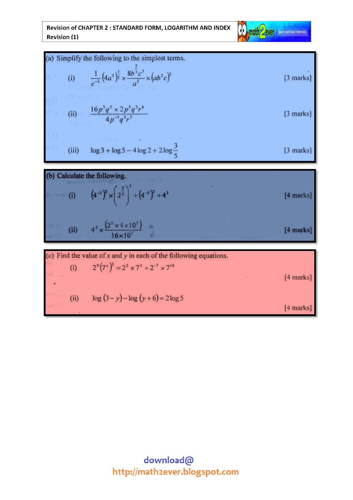 STANDARD FORM, LOGARITHM AND INDEX Revision 1 Engineering