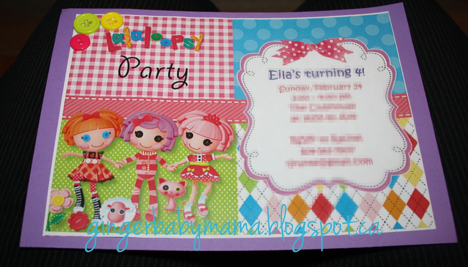 Lalaloopsy Invitations
