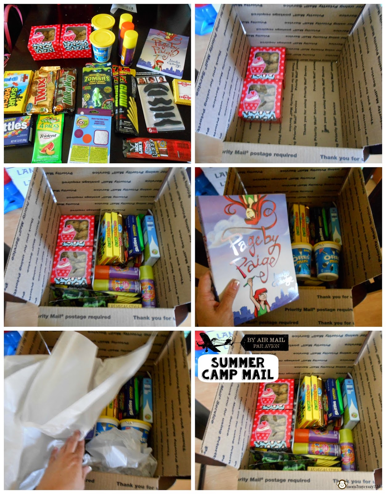 Running away? I'll help you pack. Summer Camp Care Package in the Mail