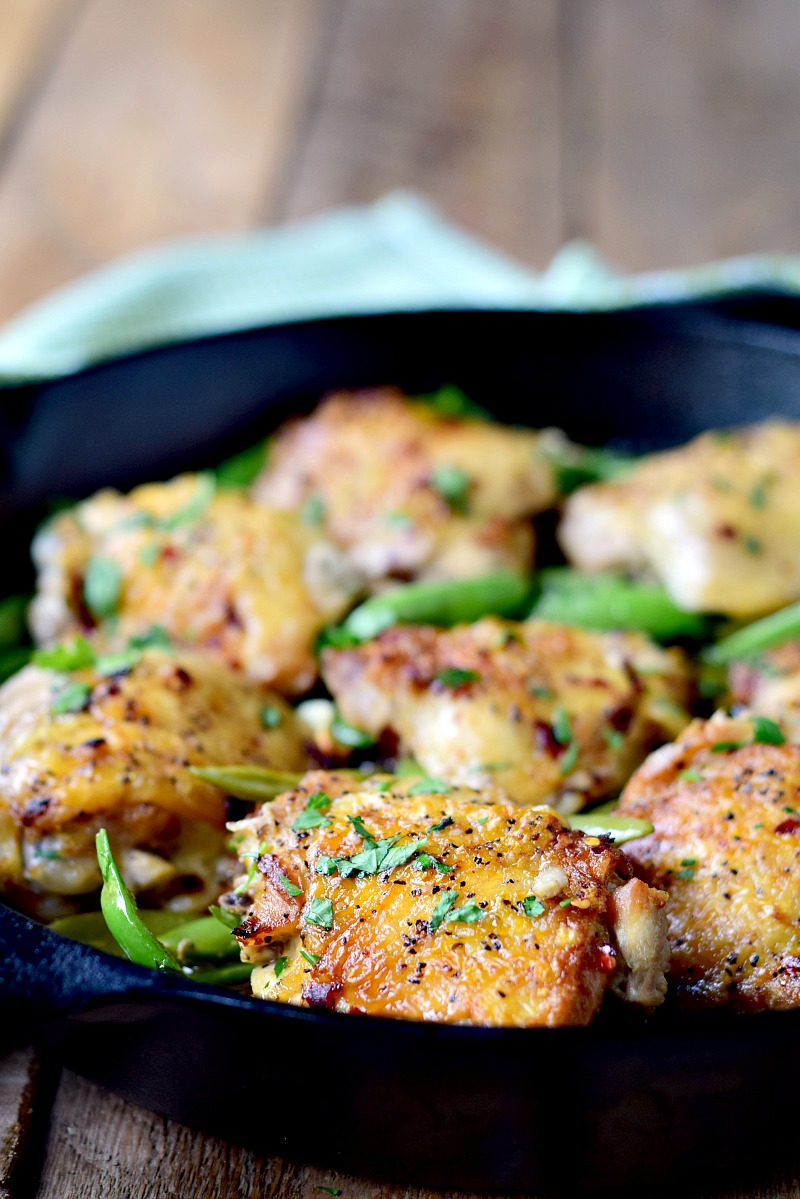 Skillet Chicken with Snap Peas Bobbi's Kozy Kitchen