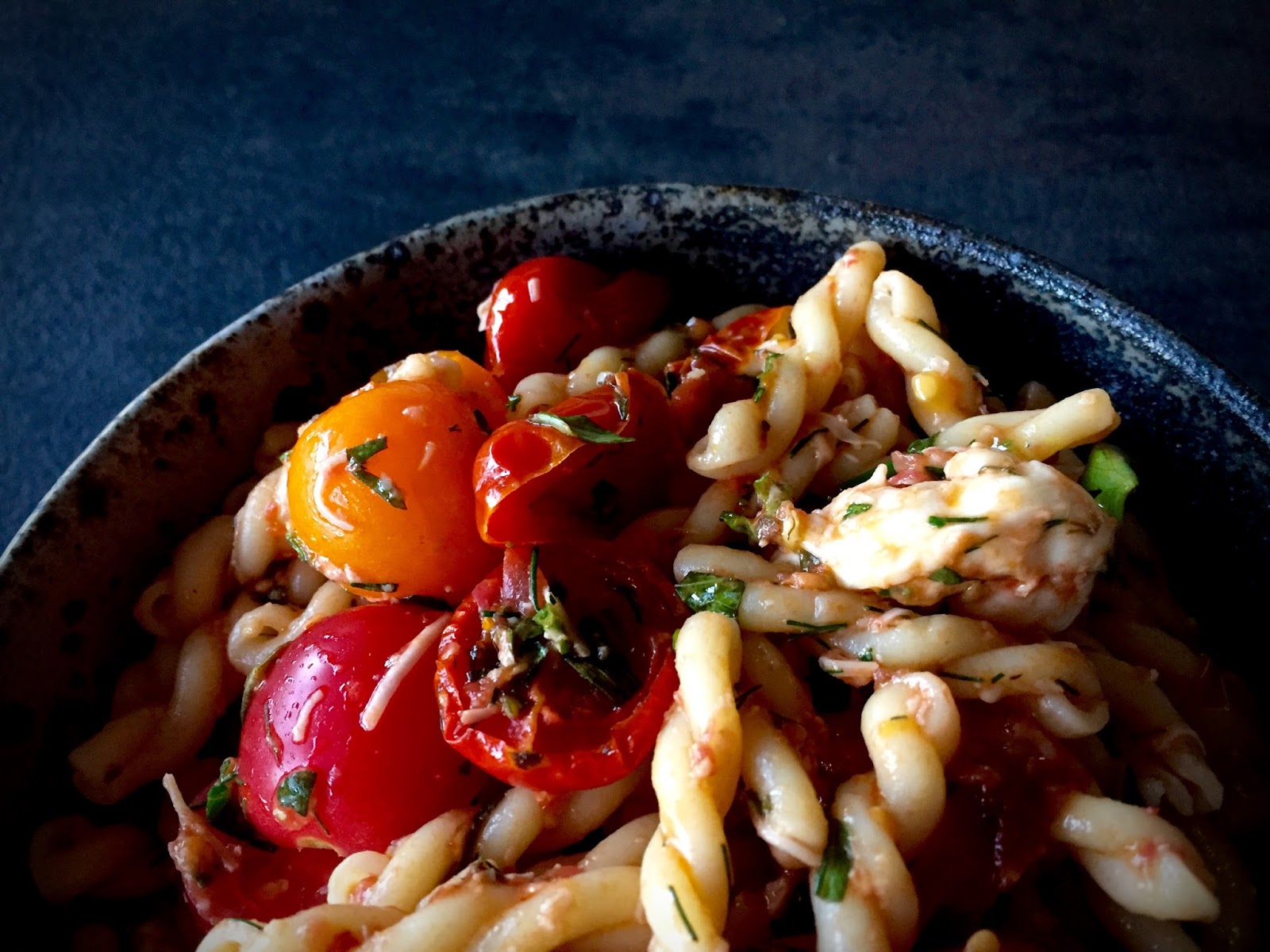 HalfBlistered Tomato Pasta Salad from Food52