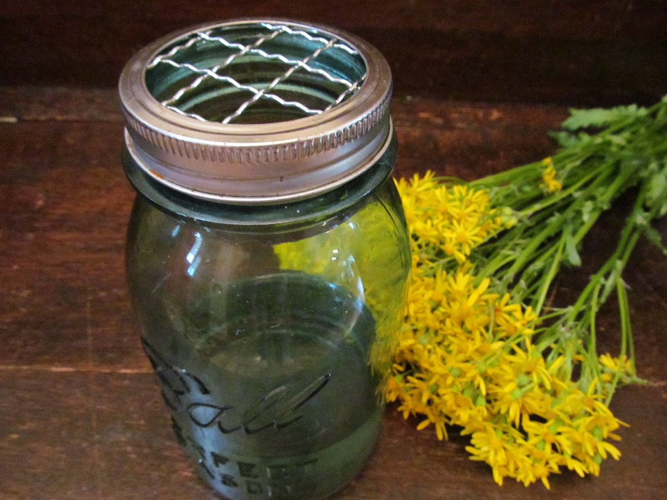 LL Farm How To Keep Flowers Upright In A Mason Jar