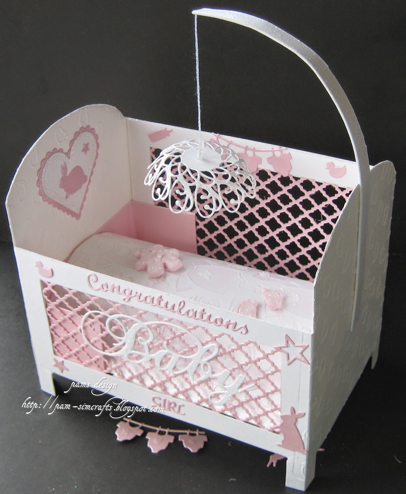 pamscrafts baby girl cot