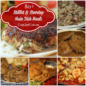 A collection of skillet and stove top main dish meals from Deep South Dish.