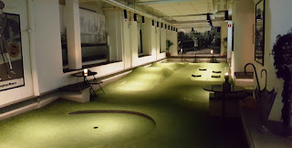 Swing by Golfbaren indoor minigolf and speakeasy in Stockholm Sweden