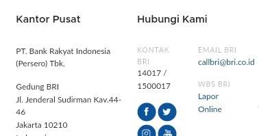 Customer Service No Telp Call Center BRI Bebas Pulsa 24