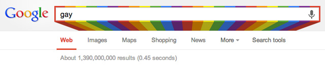 Google Search Box Gets A Rainbow For Gay Pride Month