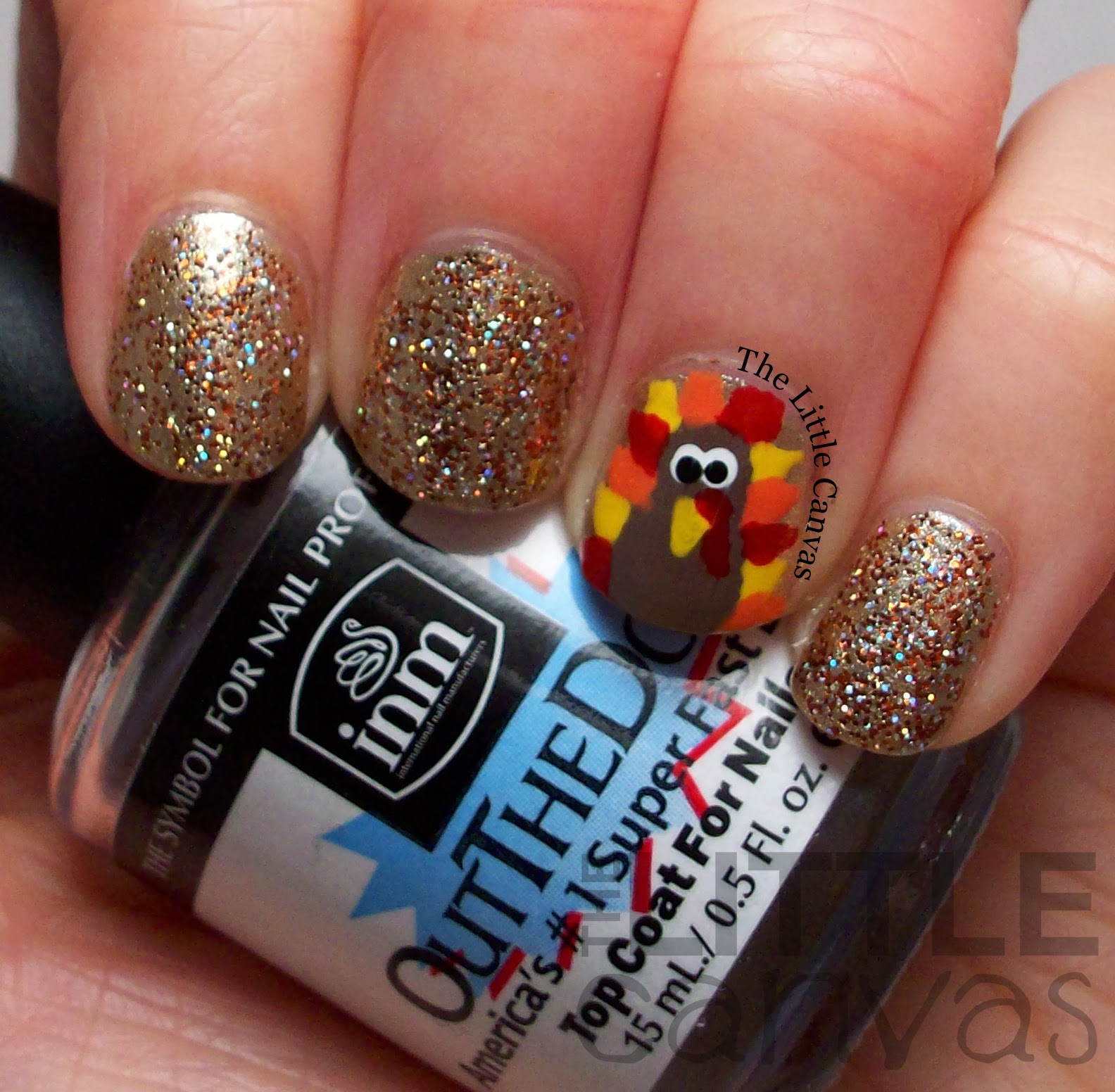 Happy Thanksgiving! Turkey Nails! - The Little Canvas