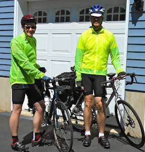 Cameron and Ray in Biking Gear