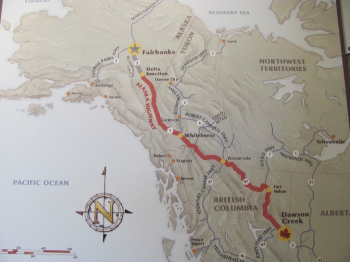 Map Of The Alaska Highway 