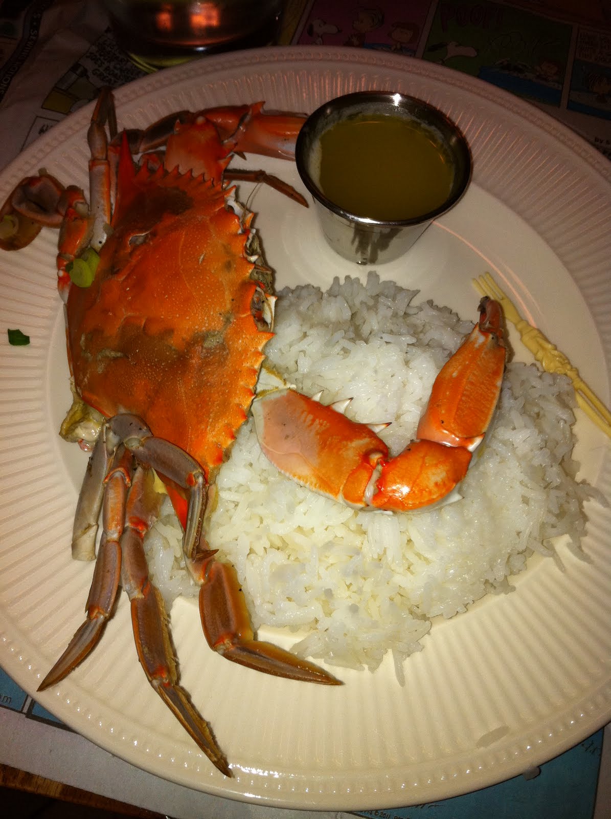 The Domestic Mommy Blog: Healthy Crab Dinner