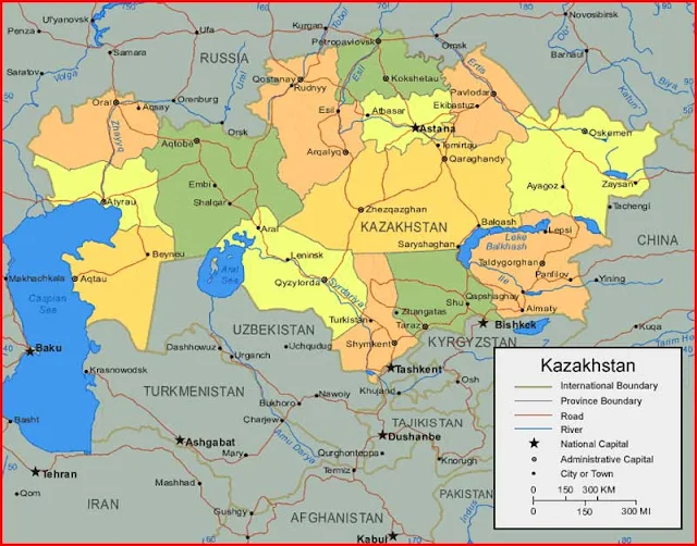 image: Kazakhstan Map HD